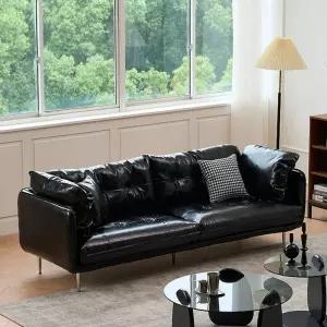 빈티지 소파 이태리 모던 와이드 거실 쇼파 푹신한