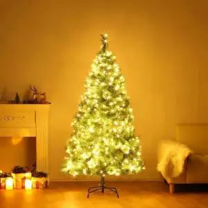 [마이모노샵][마이모노샵] 겨울 감성 솔잎 트리 LED 전구세트 180cm (43374267)