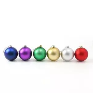 [마이모노샵][마이모노샵] 크리스마스 데코 소품 행잉 컬러 구슬 장식볼 6p (43374212)