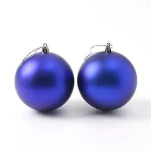 [마이모노샵][마이모노샵] 트리 데코 소품 블루 무광 구슬 행잉 장식볼 2p (43374210)