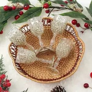 [마이모노샵][마이모노샵] 트리 꾸미기 데코 소품 행잉 샴페인잔 장식 5p (43374133)