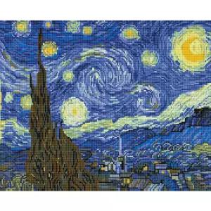 별이 빛나는 밤에 캔버스 보석십자수 40x50 캔버스형보석십자수 캔버스액자보석십자수