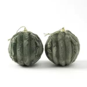 [마이모노샵][마이모노샵] 트리 리스 데코 장식 행잉 폼폼 그린 장식볼 2p (43373974)