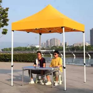 소형 야외 천막 블루 그늘막 캐노피 간이 노란색 햇빛