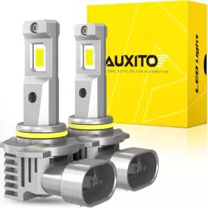 AUXITO 9005 LED 전구 30000LM 900 밝기 1 미니 사이즈 디자인 안개등 6500K 쿨 화이트 팩 2개