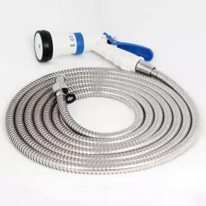 화장실청소호스 꼬임방지 스텐 호스 세트 3M 청소용호스 워터건 코일호스 물분사기 수도꼭지호스 매직호스