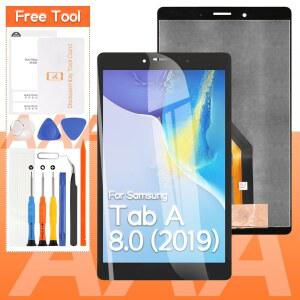 삼성 갤럭시 탭용 화면 교체 A 8.0 2019 T295 (T290용 아님) LCD 디스플레이 터치스크린 디지타이저 풀 어셈블리(블랙)