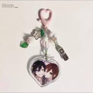 호리미야굿즈 호리쿄코 미야무라이즈미 커플 아크릴 비즈 키홀더 키링