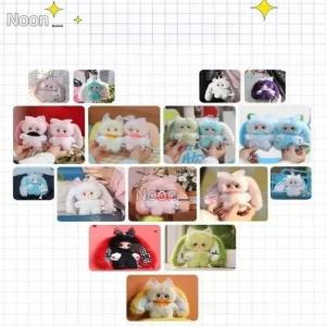 릴라의 레인보우 캔디 버니 인형 키링 랜덤박스 Liila 무지개 토끼 스키틀즈 귀여운 선