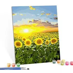 아이러브페인팅 DIY 명화 그림그리기 세트 명화 빛나는 해바라기 40x50