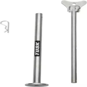 터스크 모토크루치 모터사이클 스탠드 - 조절식 킥스탠드 지지대(11-19인치) 아연 도금 중강