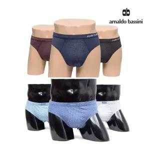 아날도바시니 편한 남자팬티 삼각브리프 3매 부드러운속옷 240090