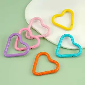 하트카라비너 키링 가방고리 고리 악세사리 백꾸 가꾸 키링고리