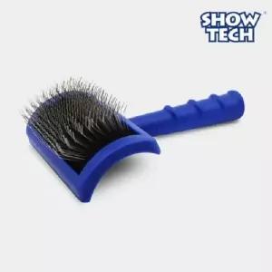 25STE015 롱펌핀 슬리커 브러쉬 M 강아지미용 강아지빗 고양이빗 강아지브러쉬 고양이털
