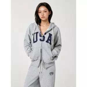 후아유 USA Over fit Hood Zip-up WHMZG2291U 463853