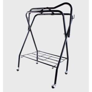 승마안장거치대 접이식 바퀴 가죽 거치대 가방 블랙 말안장 정리 다용도 케이스 수납장비