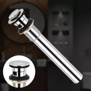 D-자동팝업 세면대배수 부품 구멍 고장수리 욕실냄새 하수구트랩 세면대부속품 세면대팝업