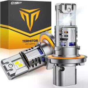 FAHREN 최신 및 가장 밝은 H13 LED 전구 (1 200 ) 12배 80 000LM 익스트림 밝기 9008 6500K 쿨 화이트 1
