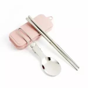 하이캠핑 접이식수저 세트 백패킹숟가락 젓가락 핑크 접이식숟가락 접이식젓가락 캠핑수저세트 캠핑젓가락