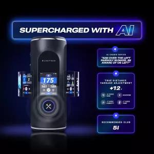 블루 티스 골프 플레이어 프로 GPS 스피커 AI 파워 42 000개 이상의 프리로드 코스 360° 스튜디오 사운드