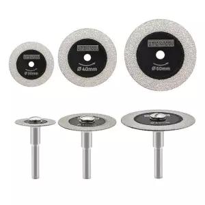 디티-디아툴 미니 톱 유리 절단 디스크 세트 30/40/50mm 타일 와인병 크리스탈 원형 톱날