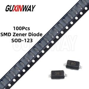 100Pcs SMD 제너 다이오드 1206 BZT52C 4V7 5V1 5V6 6V2 6V8 7V5 8V2 9V1 10V 12V 15V 16V 18V 20V 24V 27V