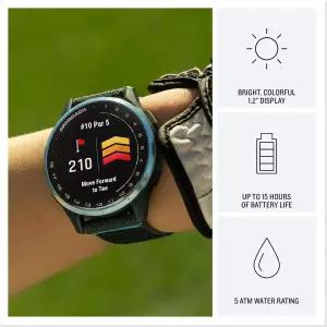 Garmin Approach J1 GPS가 장착된 주니어 골프 워치 밝고 다채로운 디스플레이 티오프 가이드 학습 및