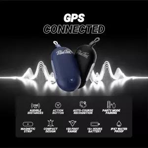 블루 티 골프 선수 Go AI로 구동되는 GPS 스피커 컴팩트 자동 코스 인식 블루투스 오디오 40 000개 이상의