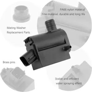 윈드실드 워셔 펌프 교체 OEM 98510-1C100 98510-2K000 와 그로밋 기아/현대 호환 와이퍼 (기아용 표준