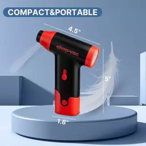 Shop-Vac 2-in-1 전기 에어 더스터 진공 브러시리스 모터가 장착된 1100 000RPM 무선 송풍기 가변 속도 및