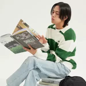 [매장정품] 리 럭비 카라 니트 그린 3735327