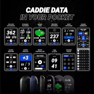 블루 티 골프 링거 마그네틱 GPS 핸드헬드 터치 스크린 디스플레이 방수 거리 측정기 40 000개 이상의