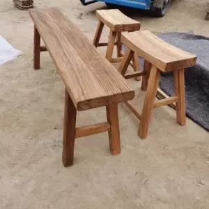 고재 벤치 카페 빈티지 레트로 원목 스툴 벤치의자