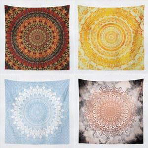 만다라 패턴 장식 침대시트 그린 그림 타로 커튼 컬러 인테리어 벽걸이 페르시아