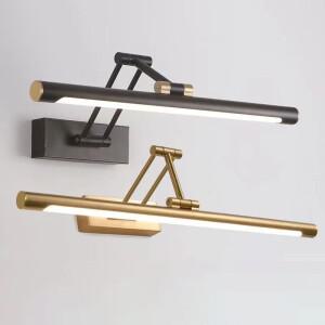 거울 전면 조명 욕실 캐비닛 접이식 텔레스코픽 조절 식 세면기 샤워 옷장 스트립 Led 메이크업 채우기 빛