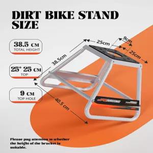 JFG 레이싱 더트 바이크 스탠드 범용 탈착식 파우더 코팅 비슬립 오프 로드 스틸 MX 헤비 듀티 유지보수