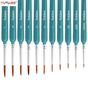 11/22pcs 소형 페인트 브러쉬 아트 페인팅 브러시 구 아슈 수채화 오일 아티스트 수동 그린