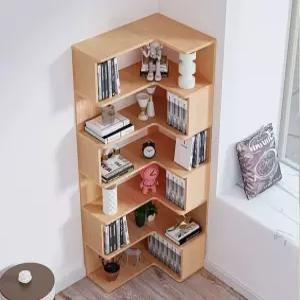 서재 코너책장 수납장 원목 책수납장 수납 디자인 책꽂이 모서리 오픈형 코너 원목책장