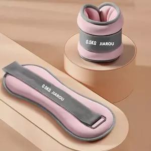 여성 밴드형 모래주머니 0.5kg 2개입 홈트 중량 훈련 중량밴드 발목모래주머니