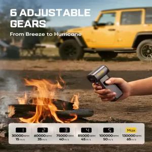 팬틱 B10 프로 맥스 전기 에어 더스터 1300RPM 브러시리스 모터 압축 기어 조절 가능 원탭 부스터 28.8Wh