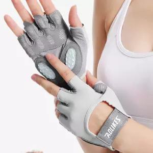 헬스 장갑 그레이 L 스트랩 운동장갑 논슬립 실리콘 굳은살 웨이트 트레이닝