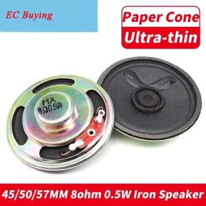 2개/세트 신형 초박형 스피커 8옴 0.5와트 1W 8R 종이 콘 직경 50MM 5.0CM 0.5W