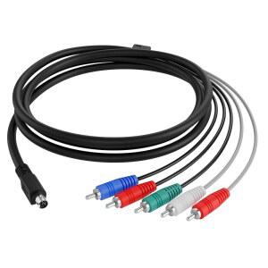 CIMPLE CO 10핀 오디오 및 비디오 DIN 케이블 - S-비디오 케이블이 아닌 6피트 RGB 구성 요소 DIRECTV AT&T와 호환: H25, C31, C41-W, C51, C61, C61-K