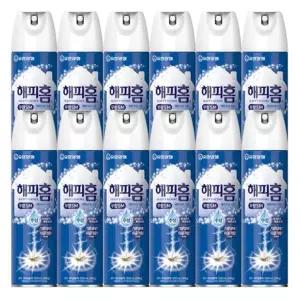 해피홈 에어로솔 수성 무향 모기 스프레이 500mlx12개 모기약 파리약 바퀴벌레약 모기스프레이 모기약무향