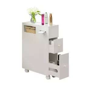 욕실 슬림 수납장 화장실 선반 수건장 거울 건식 정리함 타월 방수 장