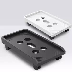 본체케이스 컴퓨터본체받침대 이동식받침대 데스크탑 본체받침대 슬라이딩리빙박스 컴퓨터받침대