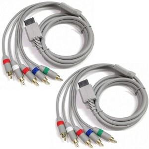 닌텐도 Wii /Wii U RCA 오디오 비디오 HD 코드-2 팩용 제다이라 6FT AV 부품 케이블