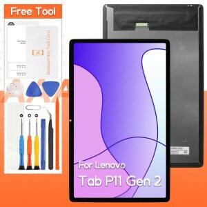 Lenovo Tab P11 Gen 2 / 2022 LCD 디스플레이 TB350FU TB350XU TB350 터치스크린 디지타이저 풀 어셈블리, 도구 포함(블랙)