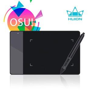 HUION 420 4 그래픽 디지털 태블릿 전문 서명 그리기 필기 OSU 검정 2048 레벨 176x111mm