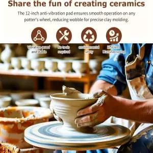 VFIUME 12 PVC 플라스틱 도자기 휠 배트 시스템 교체 가능한 1.5mm 알루미늄 합금 판 6개 고정 나사 2세트